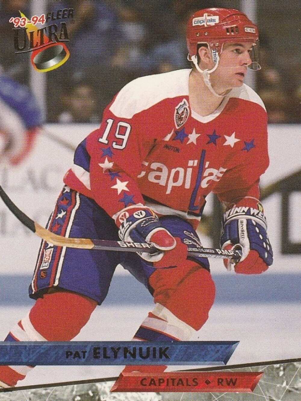 Pat Elynuik 93-94 Fleer Ultra Hockey Card